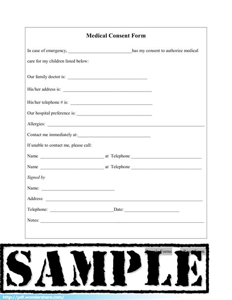 Medical Consent - Free Download, Create, Fill, Print PDF