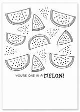 Watermelon Coloring Sheet – Gilm Press sketch template