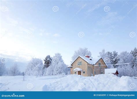 Winter landscape Sweden stock image. Image of sunny, snowy - 31653291