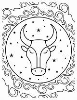 Taurus Coloring Pages Free Printable Zodiac Fun sketch template