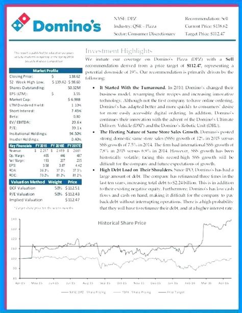 Stock Analysis Report Template (7) | PROFESSIONAL TEMPLATES | Templates ...