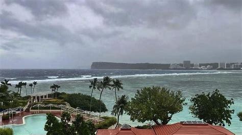 Super Typhoon Mawar Lashes Guam As Category 4 Storm With Strong Winds, Rain