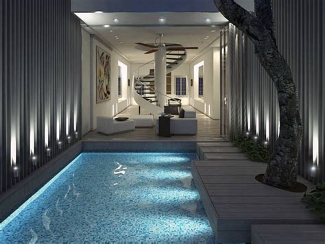 10 Minimalist Swimming Pool Designs for Small Terraced Houses