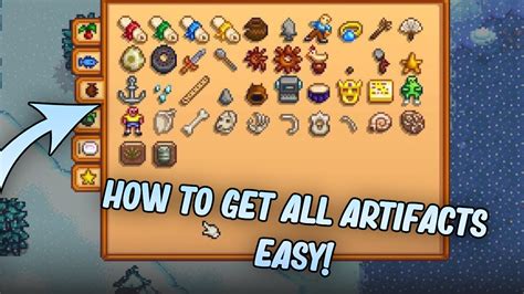 Stardew Valley How To Get all Artifacts/all Locations - YouTube