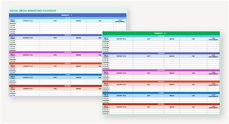 Excel Monthly Calendar Template