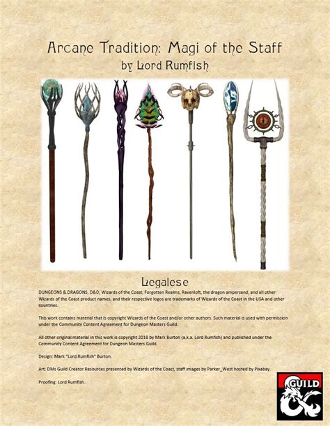 Wizards like staffs. Shouldn't there be an arcane tradition that ...