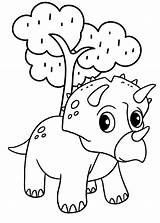 Triceratops coloring Pages  ColoringLib sketch template