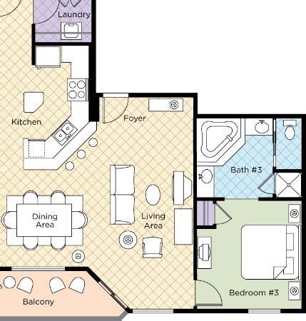 Wyndham Ocean Boulevard 3 Bedroom Floor Plan | www.cintronbeveragegroup.com