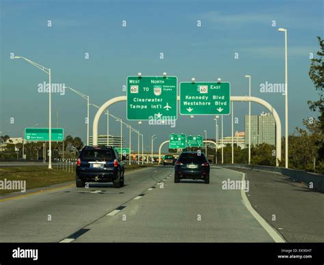 Highway Signs, Tampa, Florida Stock Photo - Alamy