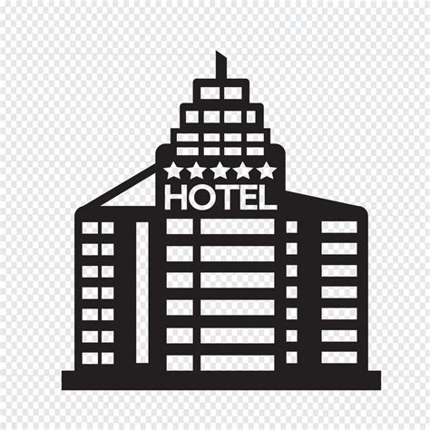 Hotel Icon symbol sign 627851 Vector Art at Vecteezy