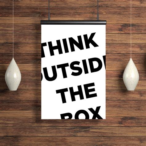 Think Outside the Box PRINTABLE Wall Art Geometric - Etsy