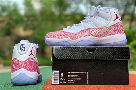 Men’s Air Jordan 11 High Pink Snakeskin - FavSole.com