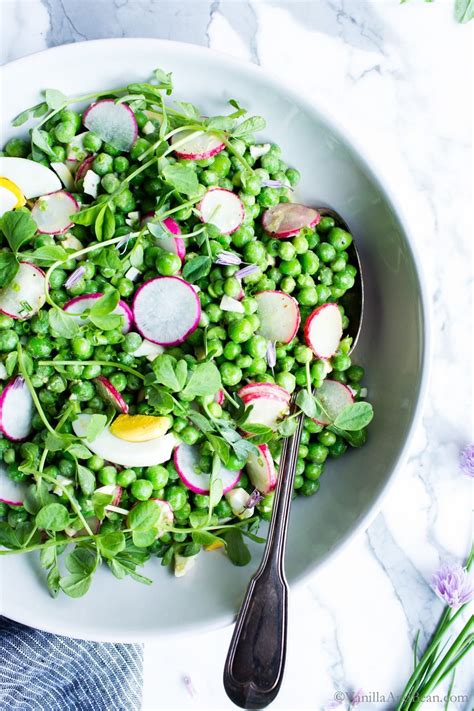 The freshest sweet, plump peas shine in this sweet pea salad recipe. Simple to make using fresh ...