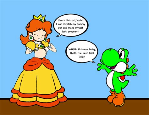 Yoshi watches Princess Daisy's pregnancy trick by GarrettHogan2003 on ...