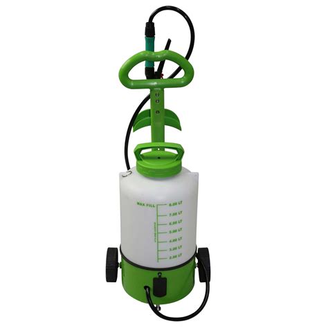 8L Battery Weed Sprayer on Wheels Electric Garden Spray Powered 6v/240v