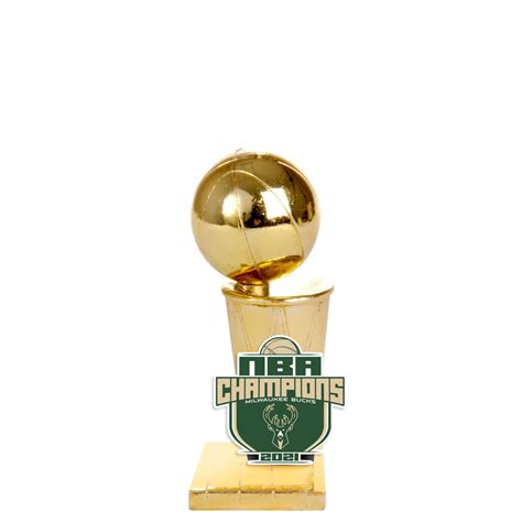 Milwaukee Bucks 2021 NBA Champions Trophy Paperweight