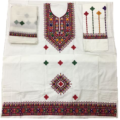 Balochi Embroidery Cotton Dress for Ladies. Buy Online.