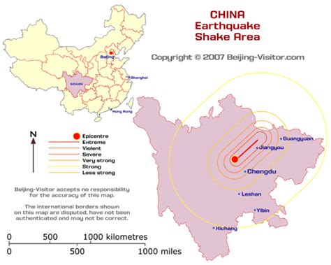 Sichuan Earthquake Map | Beijing Visitor Guide