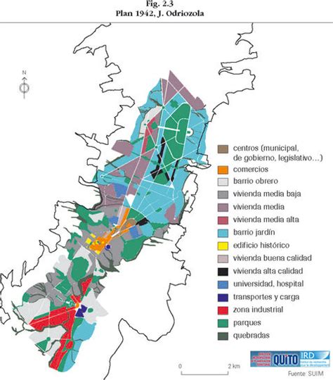 Plano urbano de Quito 1942 | Gifex