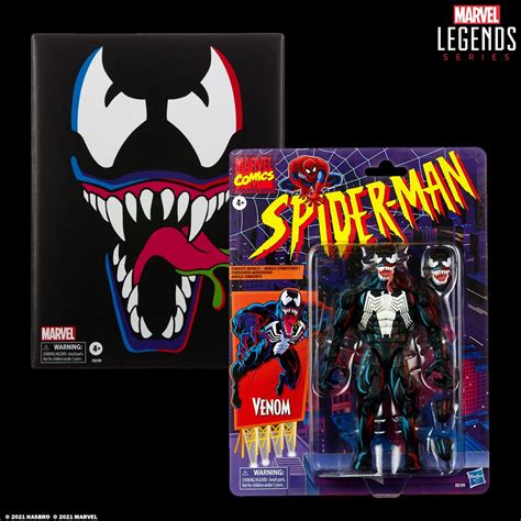 Hasbro Pulsecon 2021 Exclusive Marvel Legends Venom Retro Figure ...