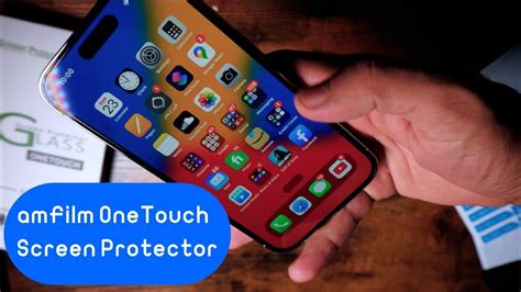 amFilm OneTouch Auto Alignment Screen Protector - YouTube
