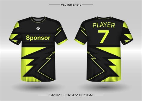 Premium Vector | Sports jersey design template for soccer team