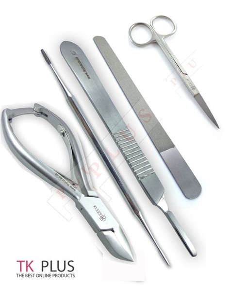 Details about Chiropody Podiatry Instruments Set of 5 Nail Nipper Toe Nail Nippers Black File ...