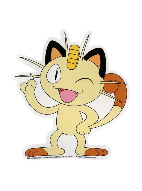 Pokemon Meowth Sticker | Hot Topic | Pokemon meowth, Pokemon characters, Cute pokemon