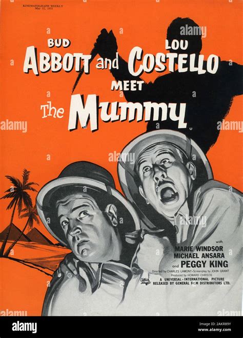 BUD ABBOTT and LOU COSTELLO in ABBOTT AND COSTELLO MEET THE MUMMY 1955 ...