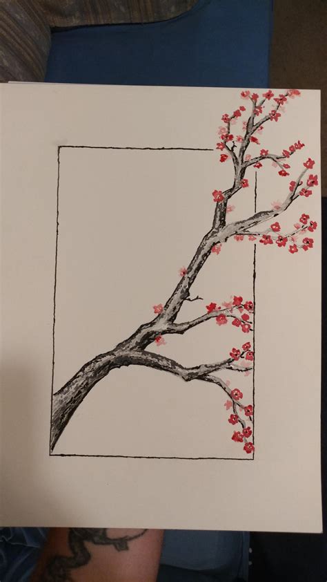 Cherry Blossoms 9x11 watercolor. | Art drawings simple, Art drawings sketches simple, Flower art ...