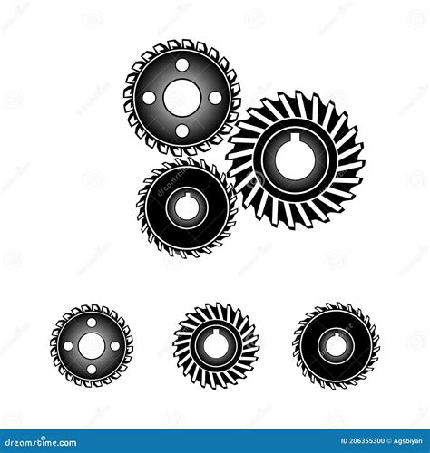 Design or Shape Vector of Gear. Gear Logo. Gear Concept Stock Vector - Illustration of mechanism ...