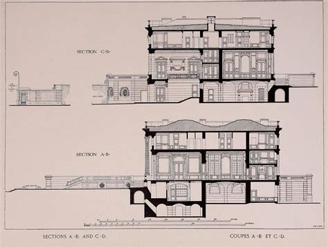 Sections of the Petit Trianon, Versailles | French architecture ...