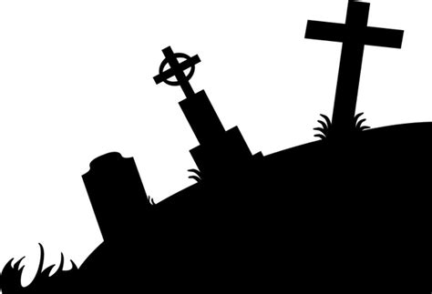 Graveyard Silhouette Vectors graphic art designs in editable .ai .eps ...