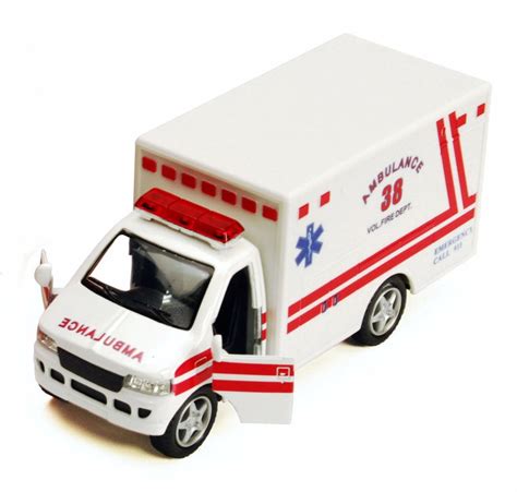 Rescue Team Ambulance, White - Showcasts 5259DW - 5 Inch Scale Diecast Model Replica (Brand New ...