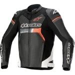 Alpinestars GP Force Airflow Leather Jacket - Black / White / Red Fluo ...