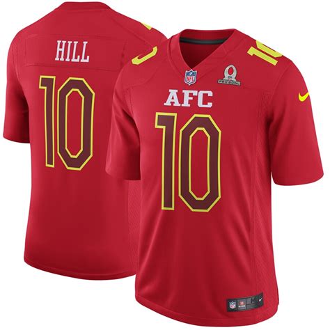 Nike Tyreek Hill AFC Red 2017 Pro Bowl Game Jersey