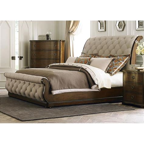 545-br22h Liberty Furniture Cotswold King Upholstery Sleigh Bed