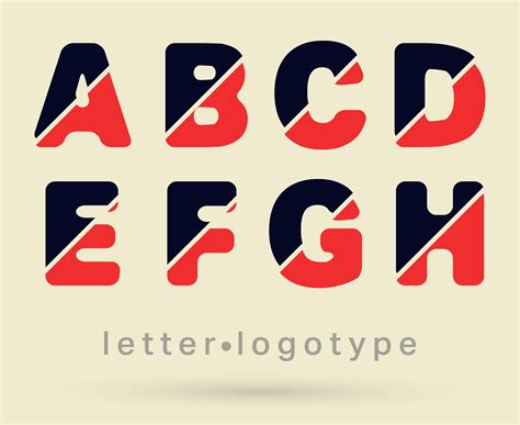 Letter logo font 557534 Vector Art at Vecteezy