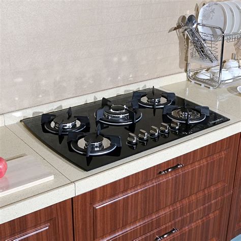 Aliexpress.com : Buy 30" Black Glass LPG NG Built in Kitchen 5 Burner Oven Gas Cooktop Stove 3 ...