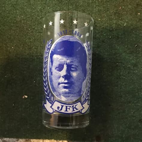 VINTAGE JOHN F Kennedy JFK Drinking Glass Tumbler $6.00 - PicClick