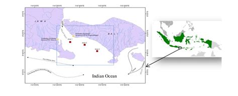 Study area in the lemuru fishing ground around Bali exposure of Bali ...