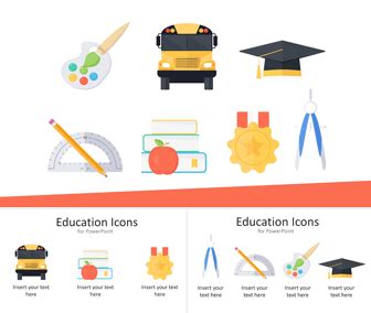 Education Icons for PowerPoint - Templateswise.com