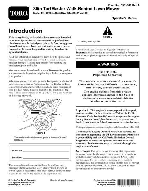 Operator Manual for Toro TurfMaster 30 inch | Manualzz