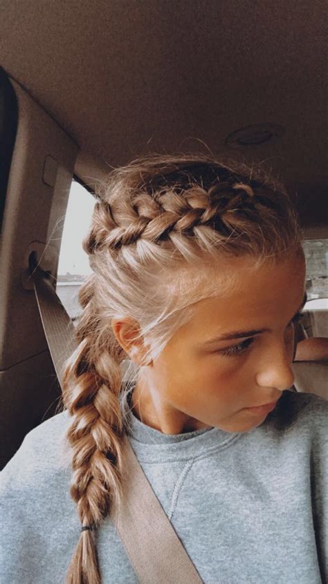 Braids for Sports | Game day hair, Hair styles, Sporty hairstyles