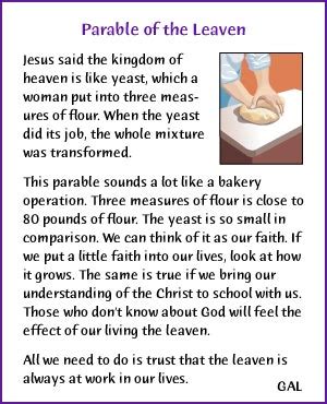 Parable of Leaven (Story) - Kids Korner - BibleWise