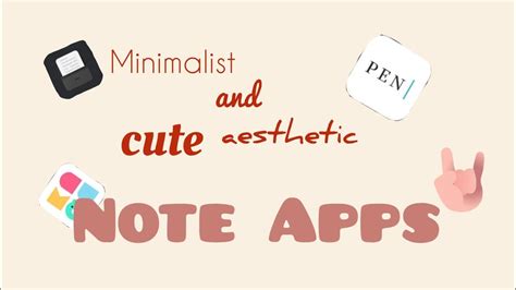 Note taking Apps 🗒️ // 3 minimalist and cute note taking apps 📒 - YouTube