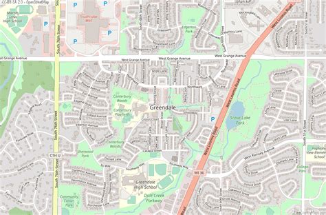 Greendale Map United States Latitude & Longitude: Free Maps