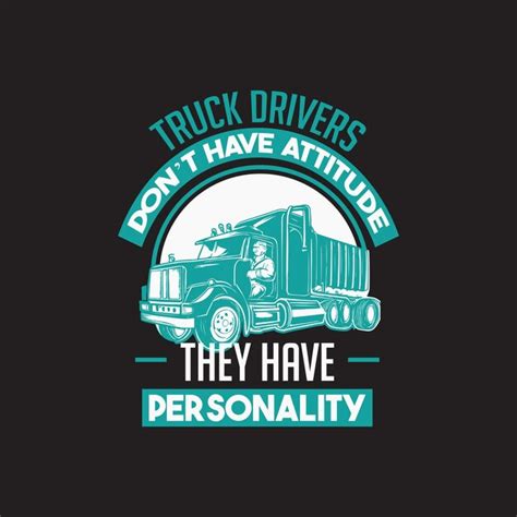 Premium Vector | Truck driver t shirt design