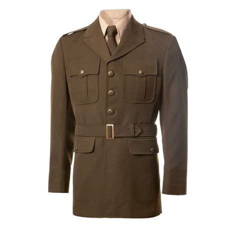 Male Army Green Service Uniform Coat