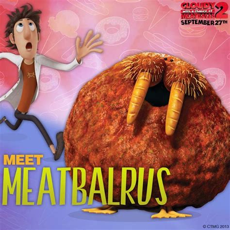 Cloudy With A Chance of Meatballs 2 Food-Animal Hybrids | Meatballs 2, Cute food, Food